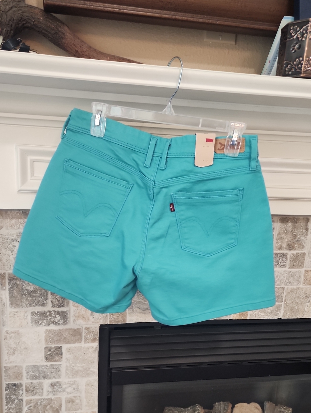Levi's Turquoise Aqua Women's Denim Shorts